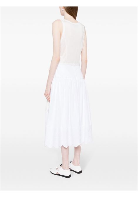 Canotta Easy Bow Tails in bianco Simone Rocha - donna SIMONE ROCHA | 52220571IVRY